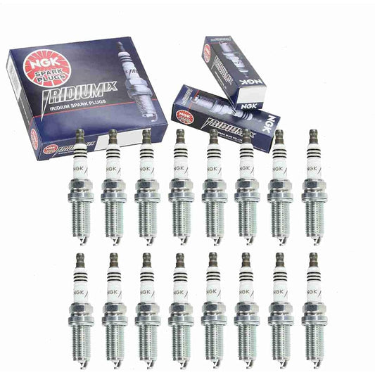NGK Ilidium IX Spark Plug 16 pieces RAM 1500 5.7L V8 2011-2021 Ignition Wire Secondary
