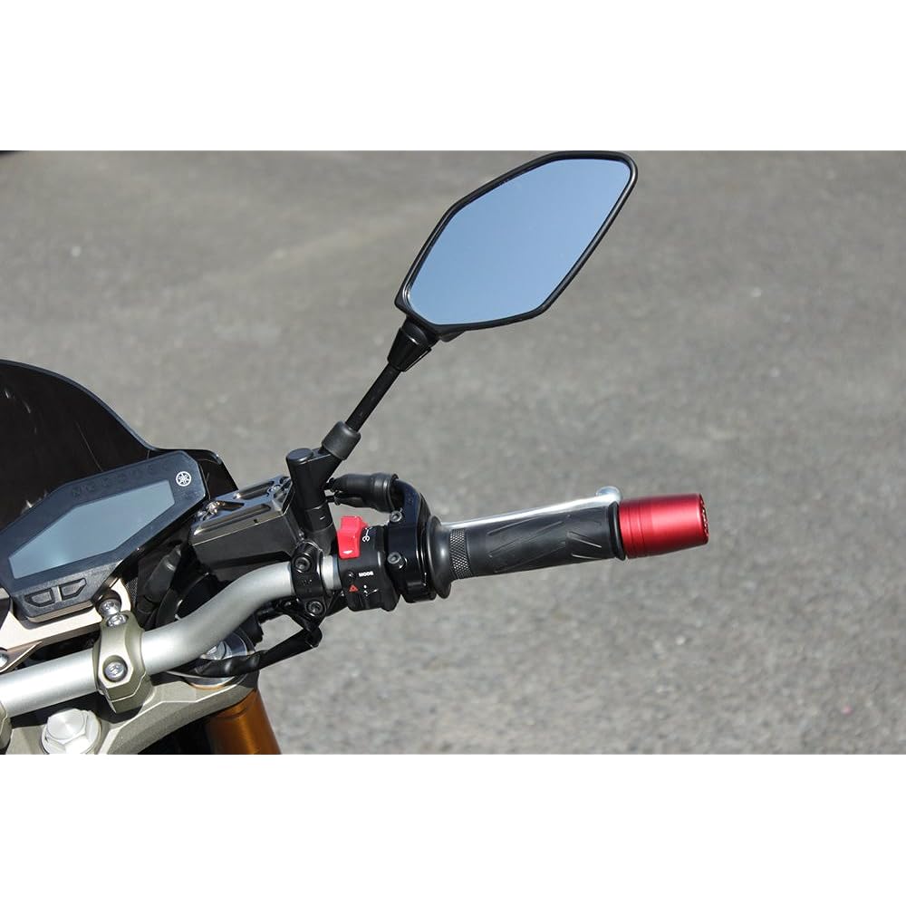 POSH Handlebar End for Yamaha Vehicles M16 for Yamaha Ultra Heavy Bar End Matte Red 2 Pieces 031779-22 Bar End Cap