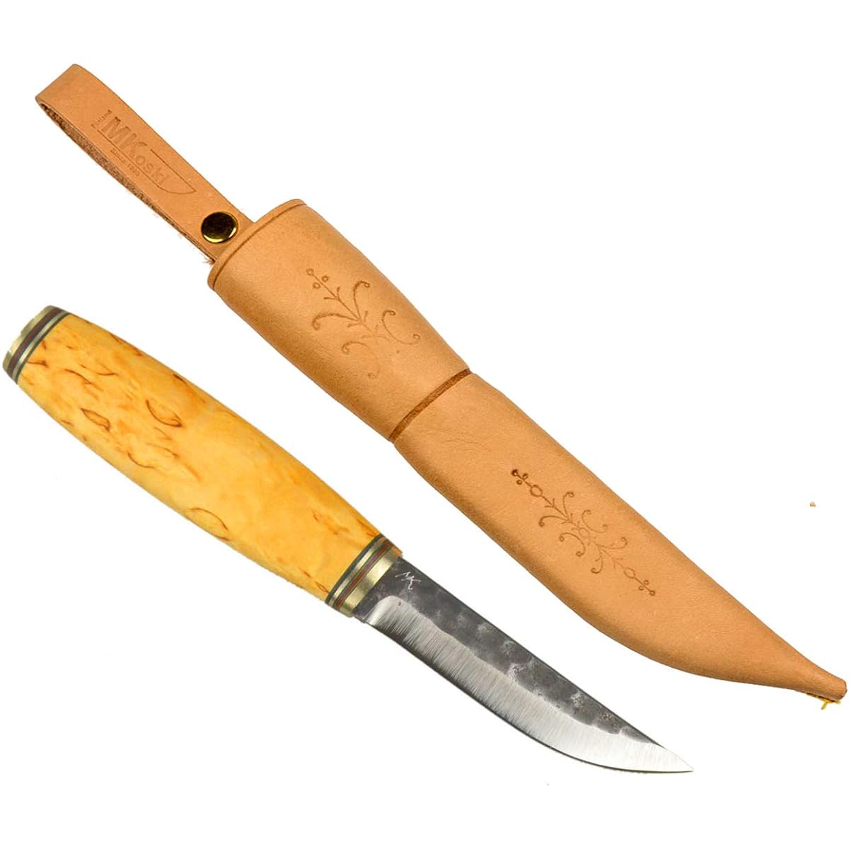 Nordic Scandinavian Outdoor Knife Kauhavampukopaya Valirapukviot95#504 Natural 03-01-paja-0013