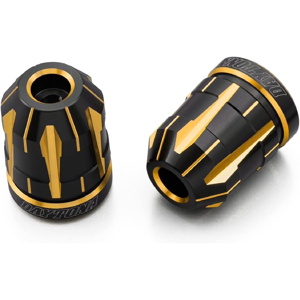 Daytona PREMIUM ZONE Motorcycle Bar End for Honda (M6) TECHNO Gold 99722