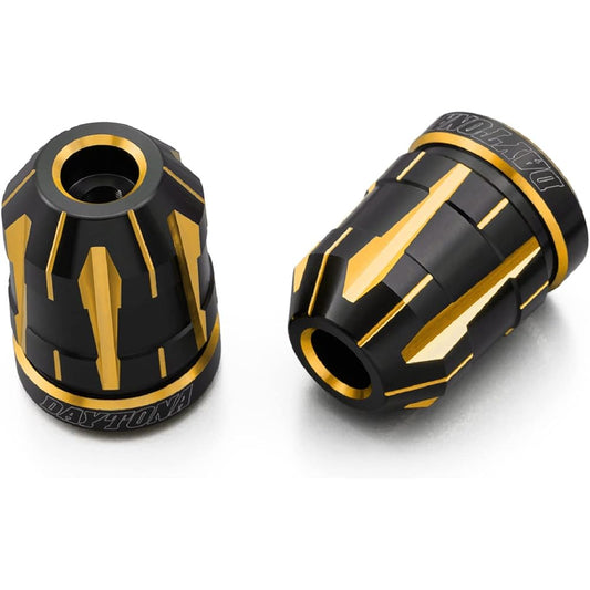Daytona PREMIUM ZONE Motorcycle Bar End for Honda (M6) TECHNO Gold 99722