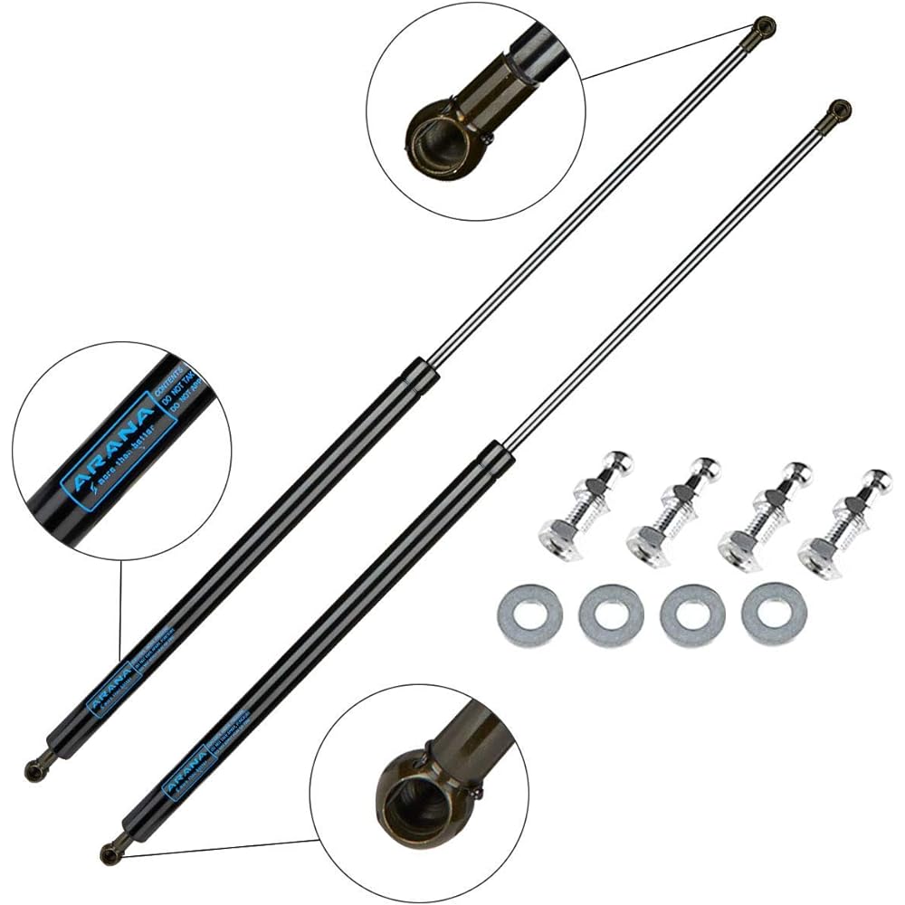 28 -inch 200 pounds (889N) Gas strut spring shock 28 inch high durable trailer cap tonocover lift support (super powerful) 2 pieces ARANA
