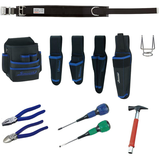 Densan 12-piece new tool set for electricians SJT-12SET-A