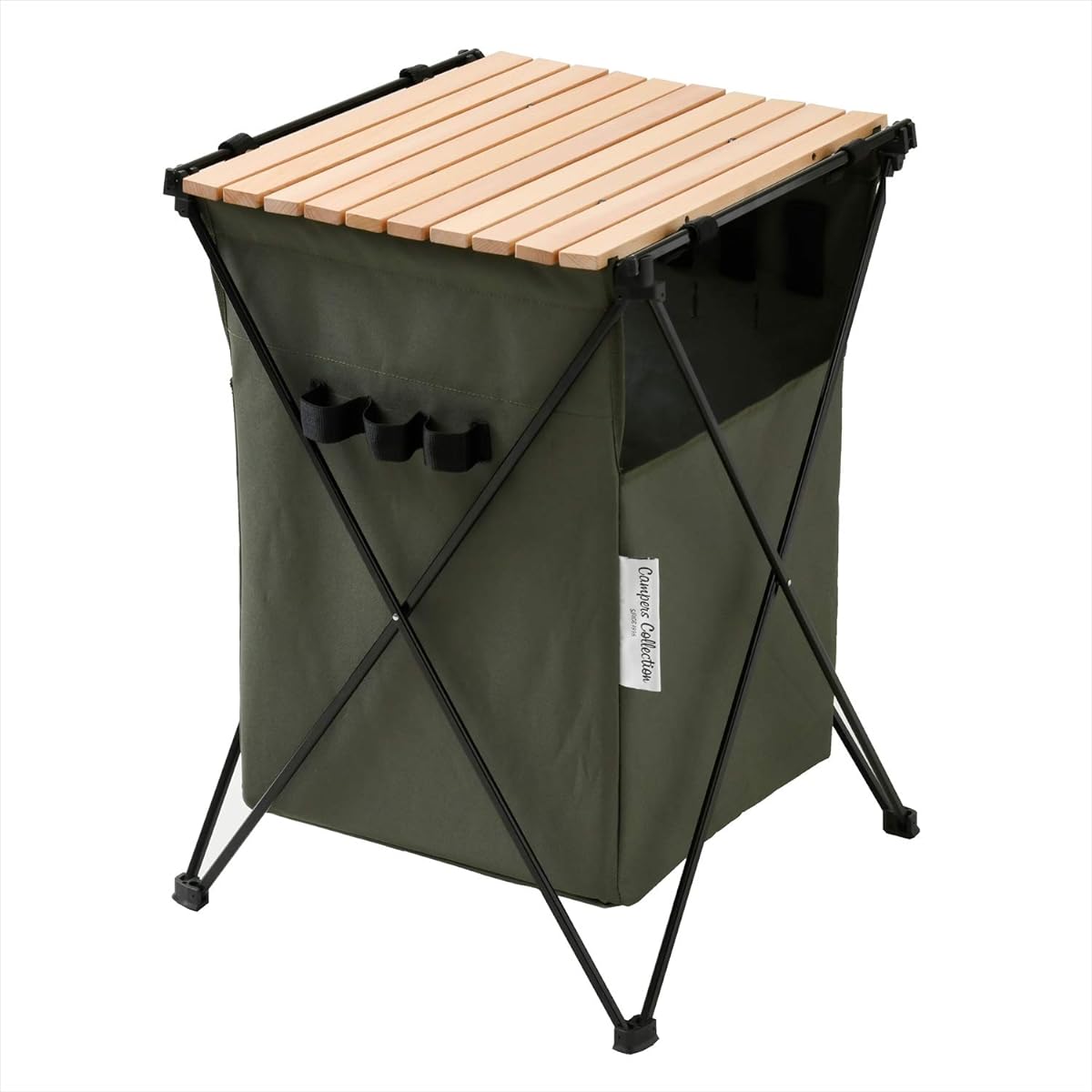 [Campers Collection Yamazen] LOAD Bucket Table LOAD-BT Green Width 42 x Depth 45 x Height 63cm