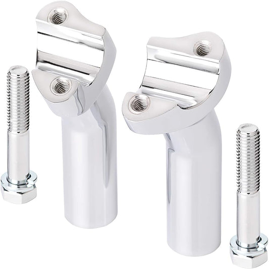 Chern Yueh Handle Bar Riser Pull Back 4.5" Chrome (Chrome)