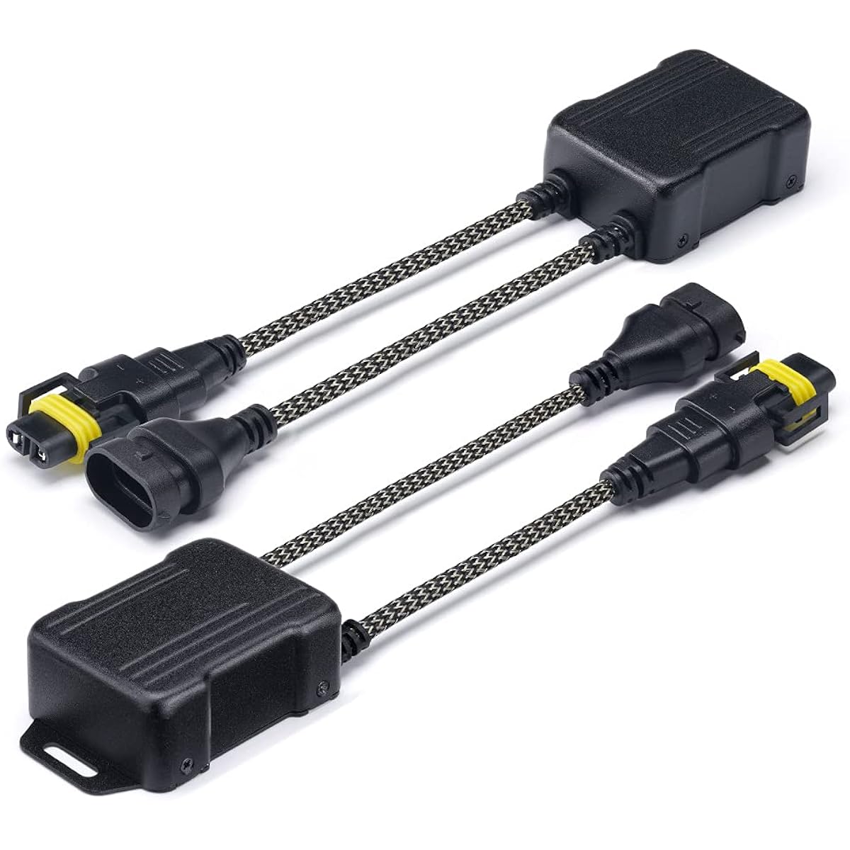 XPRITE LED Headlight CANBUS Anti -Flicker Harness | Light bulb resistance decoder error free conversion kit for H8 H9 H11 (1 pair)