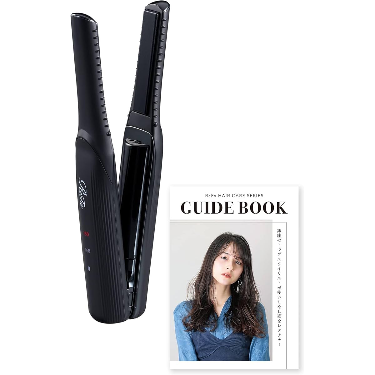 [Mother's Day Gift] ◆ New model ◆ [Official store only] ReFa FINGER IRON ST with original guidebook (Black) MTG MTG Mini Hair Iron Cordless