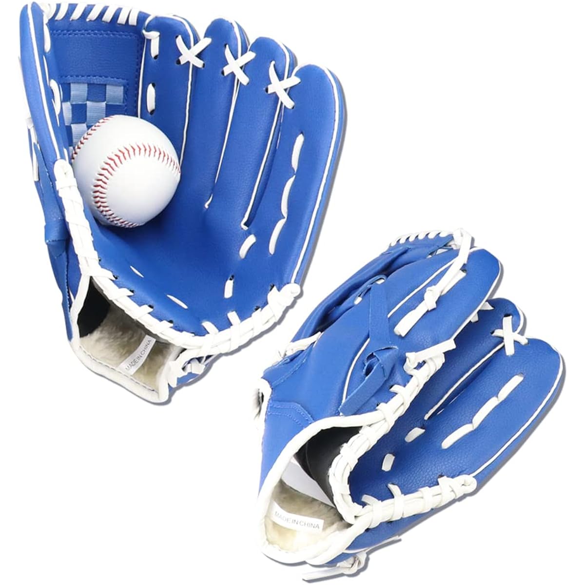 Baseball Gloves, Soft Gloves, Synthetic Leather, Parent and Child Set, Soft, For Practice, Ball Included, For Beginners, Leisure