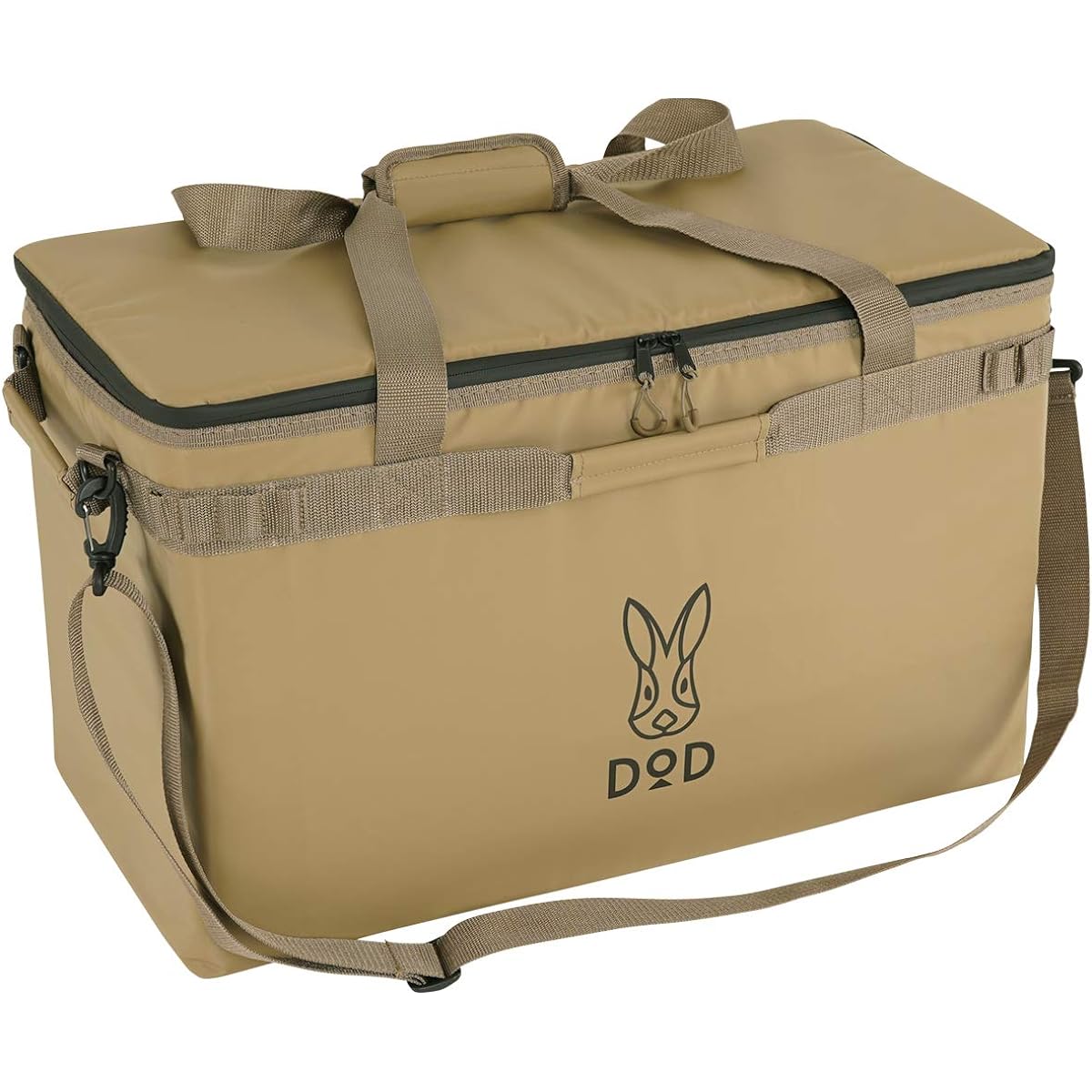DOD Soft Kurazou (46) 46L Family Size Extra Thick Insulation Shoulder Belt Included Soft Cooler Bag CL5-789-TN Tan