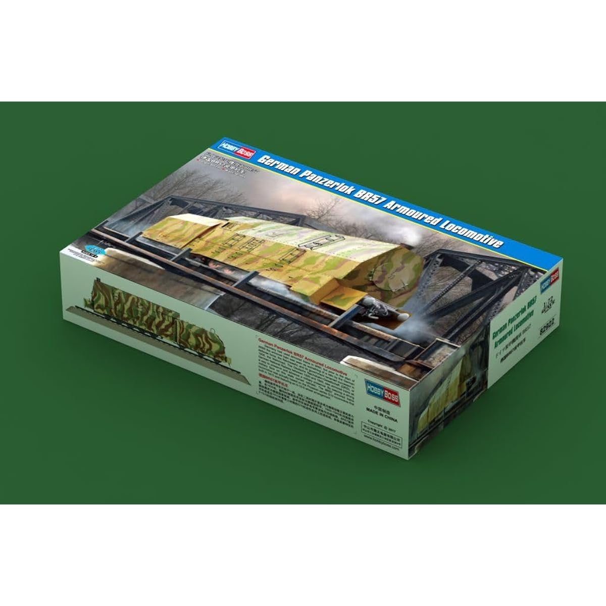 Hobby Boss 1/72 Fighting Vehicle Series German Army Armored Locomotive BR57 Plastic Model 82922