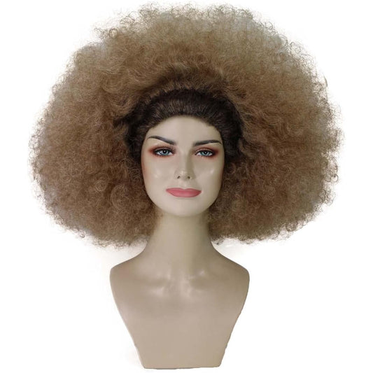 Wigs2you Costume Wig H-5400 Afro Brown Full Wig Cosplay Wig Crossdressing Men's Dressing Twin Coordination Party Wig Standard M Size