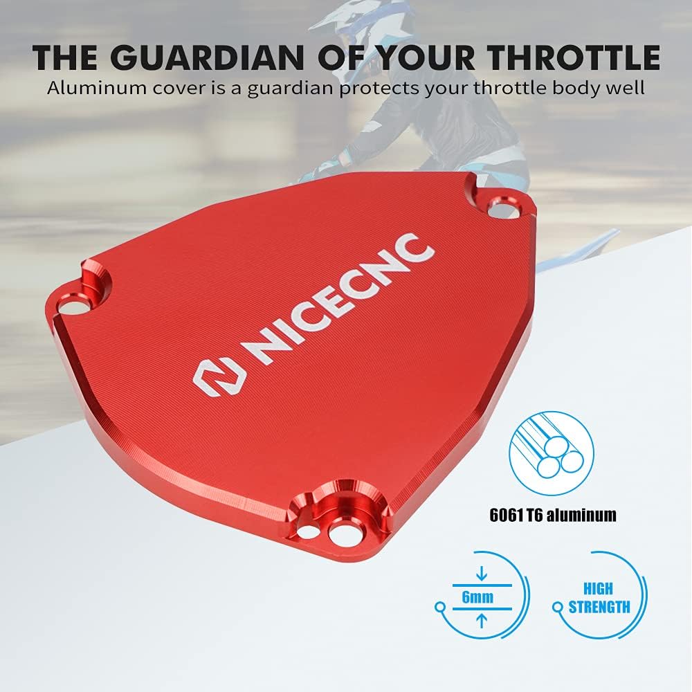 NICECNC Red Throttle Guard Cover