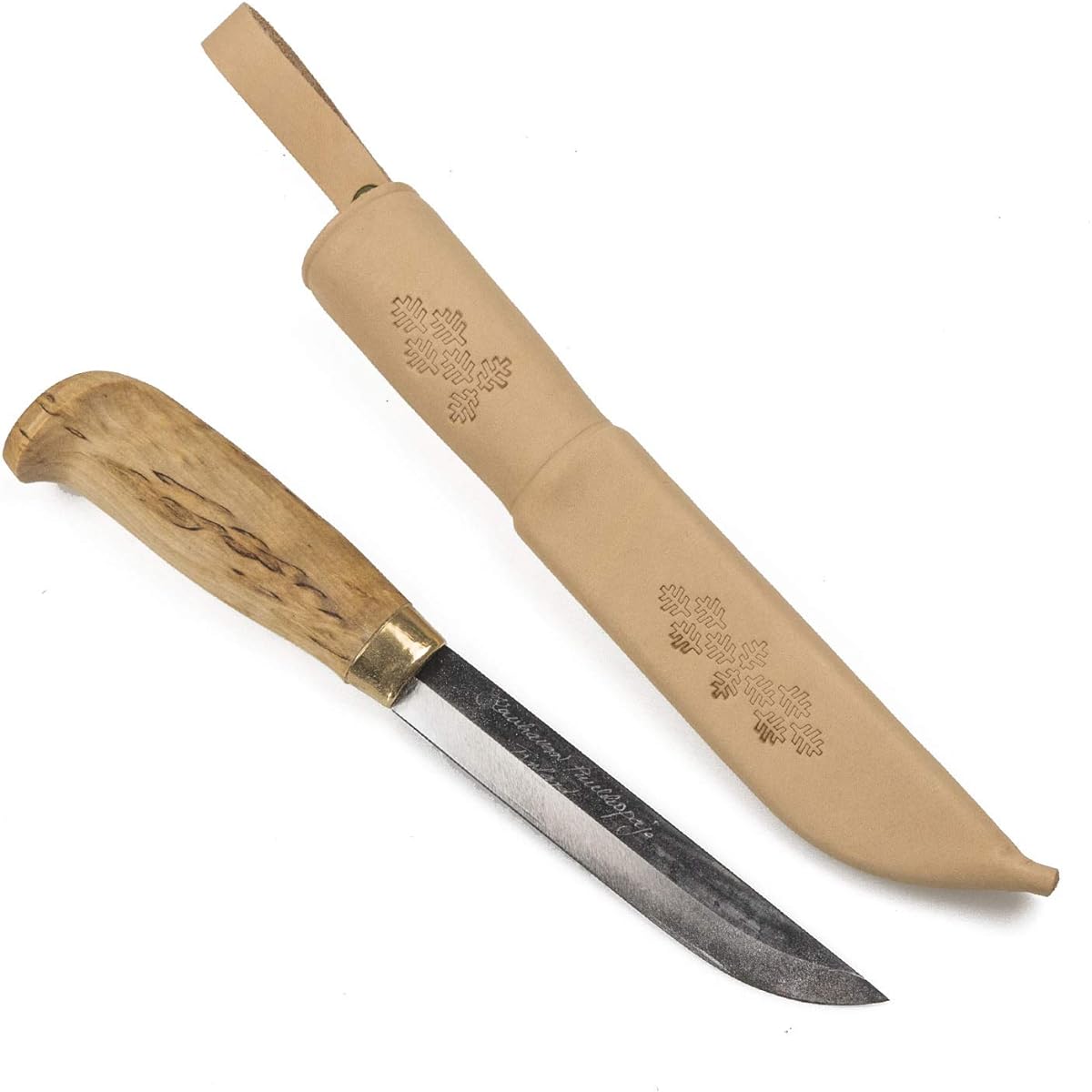 Nordic Scandinavian Outdoor Knife Kauhabampukopaya Visa 125#110 Natural 03-01-paja-0005