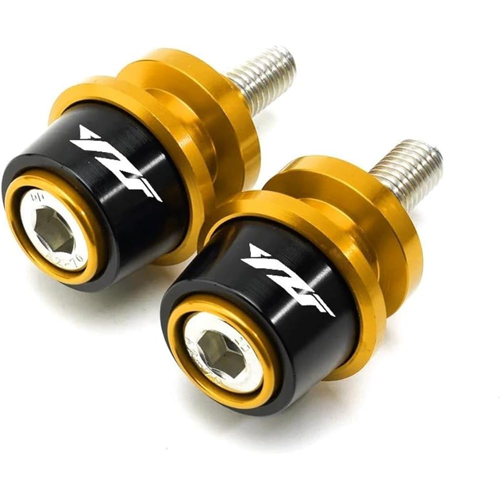 Bike Stand Screw Swing Arm 6mm Motorcycle Swing Arm Spool Slider Stand Bobbin Accessories For YZF R3 R25 R6 R1 2019 2020 2021 YZFR3 YZFR1 YZFR6 (Color : J)