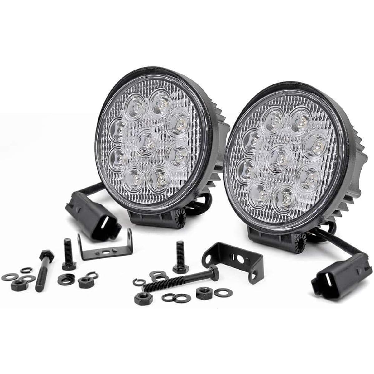 Rough Country 4 inch LED Round Off -Road Light (Pair) 70804