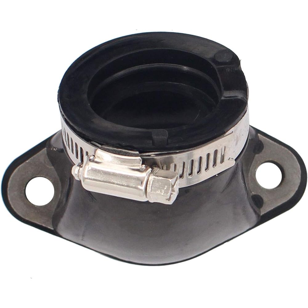MOTOKU Carburetor Rubber Intake Manifold Boot Carb Holder with Clamp for Polaris Sportsman 335 400 450 500 ATV
