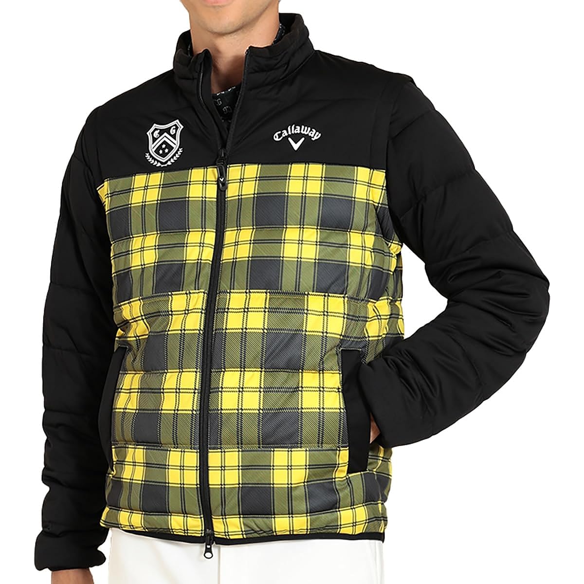 [Callaway] Men's Water Repellent Full Zip Filled Blouson (Star Stretch: Stretchy/Windproof) / Outerwear Golf / C23215109