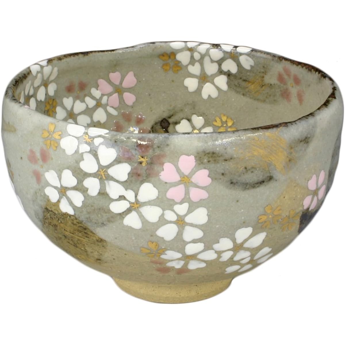 Kyoto ware Kiyomizu ware Yawata kiln Matcha bowl (in wooden box) Yugenzakura TBM532