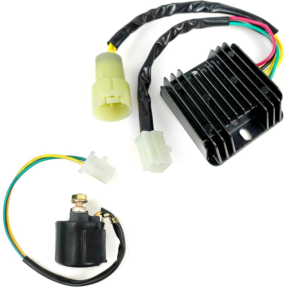 Starter Relay Solenoid Voltage Regulator Rectifier for Honda FourTrax 300 TRX300 2x4 1988-1992 FourTrax 300 TRX300FW 4x4 1988 1990-1992 31600-HC4-010