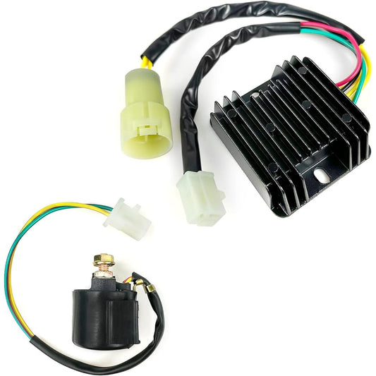 Starter Relay Solenoid Voltage Regulator Rectifier for Honda FourTrax 300 TRX300 2x4 1988-1992 FourTrax 300 TRX300FW 4x4 1988 1990-1992 31600-HC4-010
