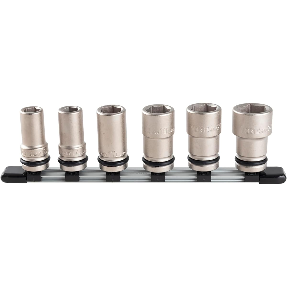 TONE Long socket set for impact (with holder) HNV406L Drive angle 12.7mm (1/2") Contents 6 items