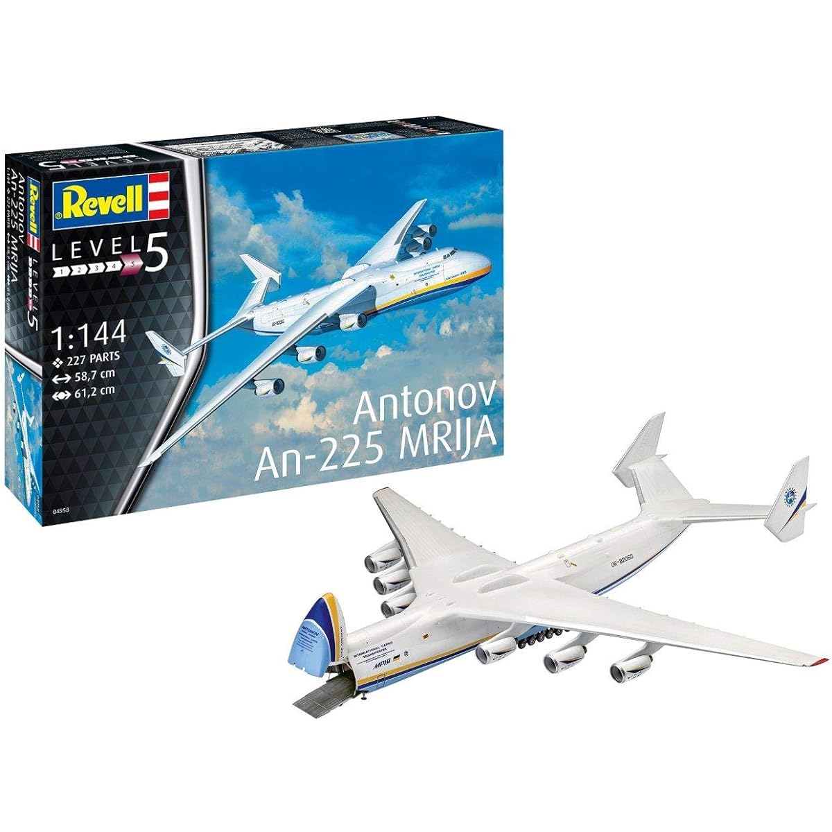 German level 1/144 Antonov An-225 Mriya large transport aircraft plastic model 04958