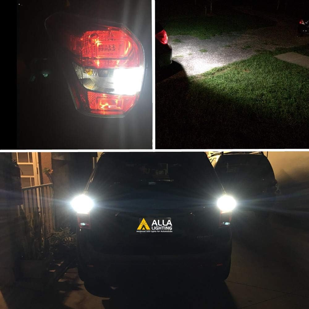 Alla Lighting mini T25 3156 3157 LED bulb Xtreme Super Bright 3156K 3157KX 3155 4114 3457KX Signal/Brake Tail/Backup Reverse/DRL Light 6000K Xenon White