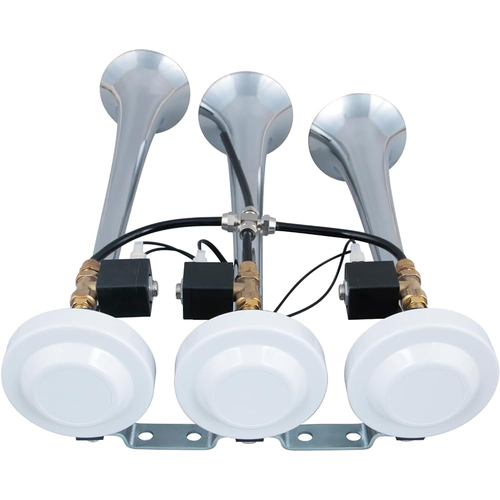 JET INOUE Triple Electro Horn 24V505890 Silver
