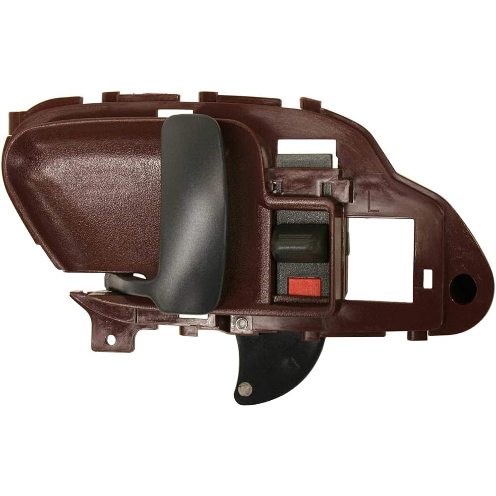EVAN FISCHER interior door handle set 1995-1999 CHEVROLET C1500 K1500 1995-1999 GMC C1500 Door lock button red bezel black lever Front or rear