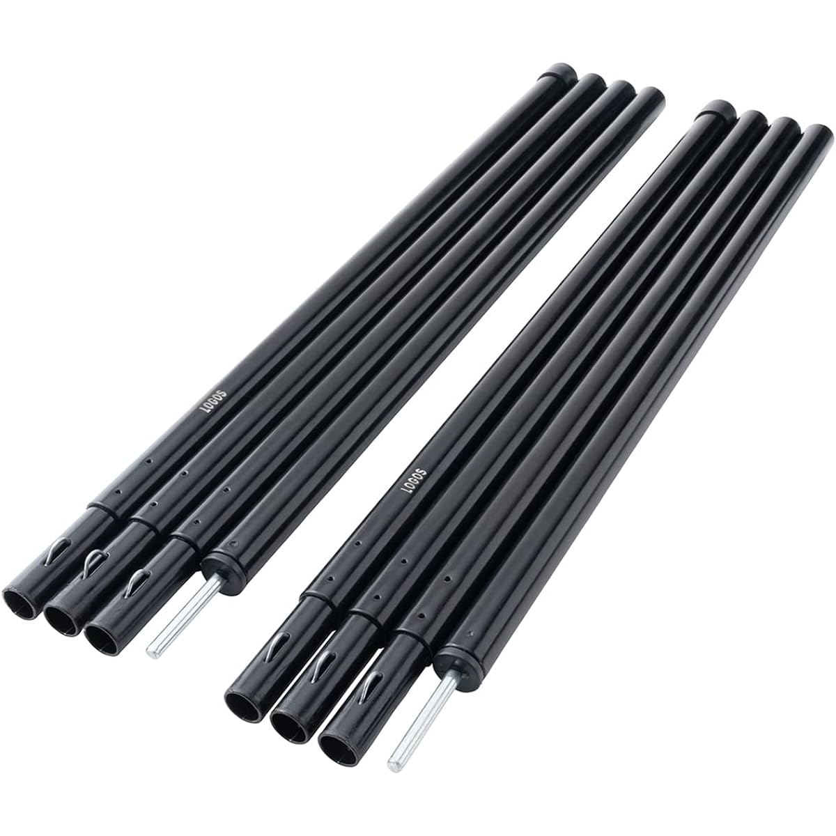 LOGOS Al Black Canopy Pole 180 (Set of 2) 71909005 (Approx.) Diameter 1.9 x Height 180cm