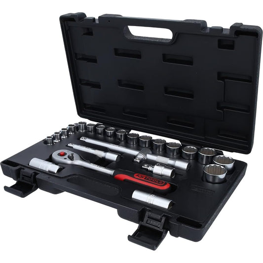KS TOOLS 1/2" Socket set 24 pcs 12 point 911.1595