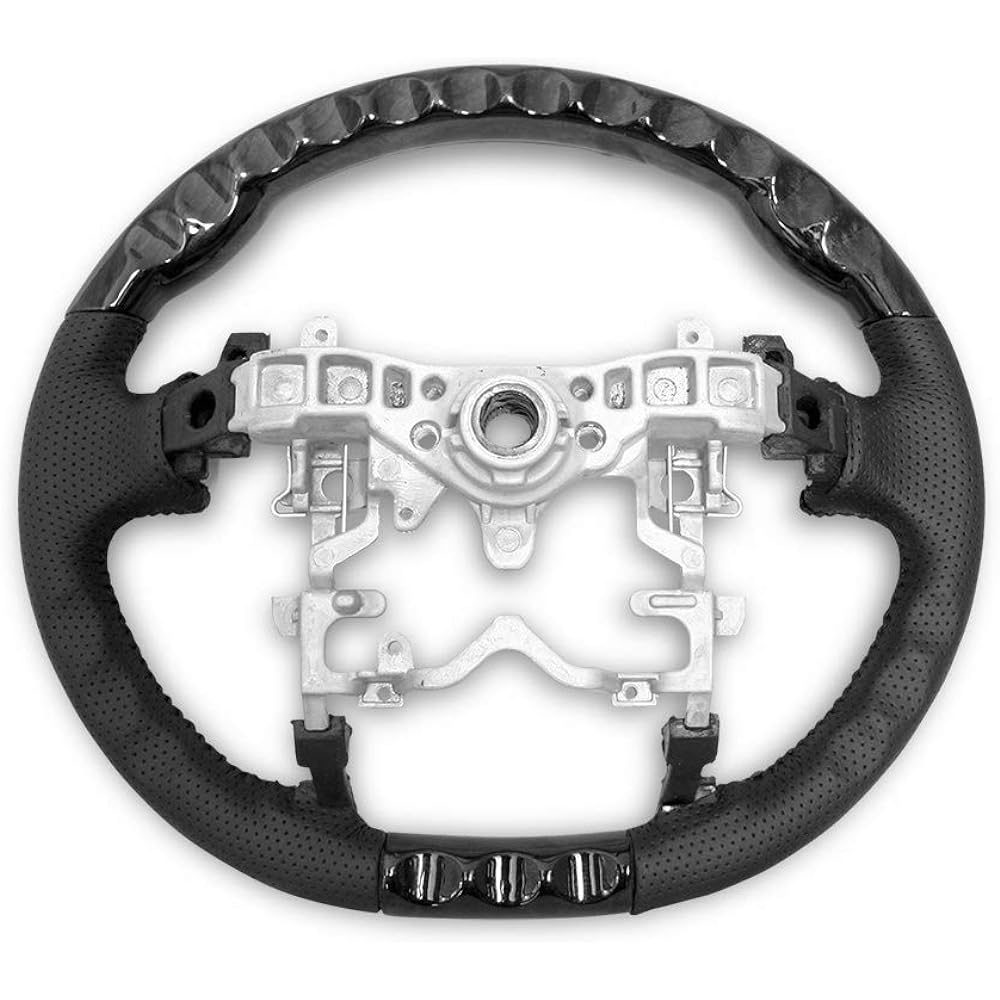 TRISTAR'S [Prius ZVW 30 Series] Gun Grip Steering Shift Knob Black Wood Grain