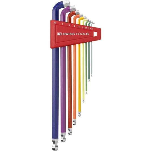 PB PB Rainbow short head hexagon set without pack 2212LH-10RB
