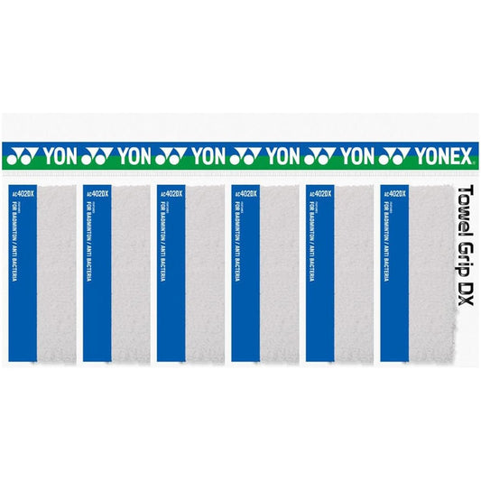 YONEX Towel Grip DX 1 Piece Set of 6 White AC402DX-011-6SET