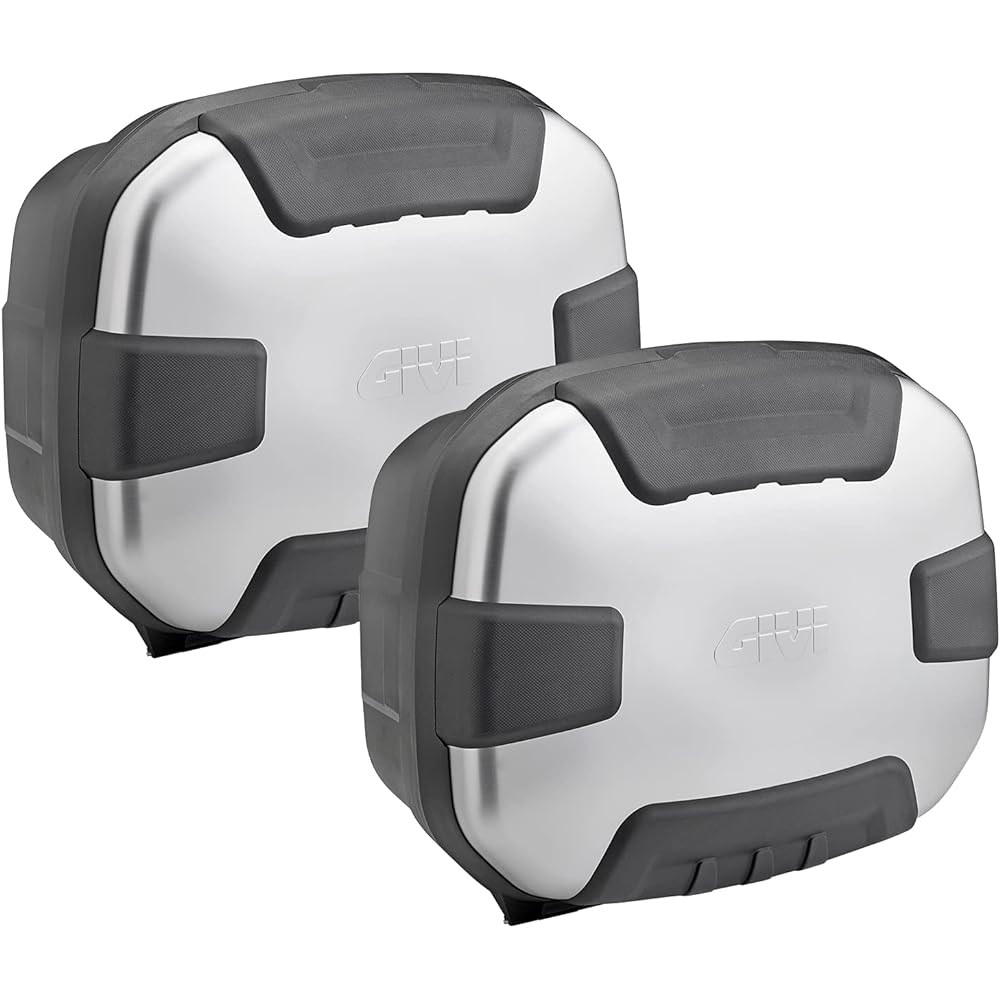 GIVI Motorcycle Rear Box Monokey Side Case Dual Use 35L Each TREKKER2 Series TRK35 PACK2 Left and Right Set Silver 18951