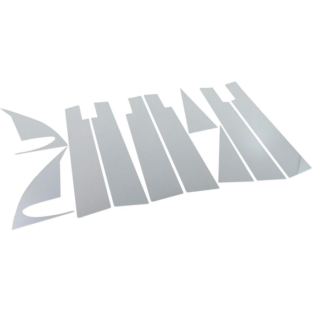 BRIGHTZ X-Trail T31 Series Super Mirror Surface Stainless Steel Pillar Panel 10PC Visor Useful [PIL-SIL-123] 1277