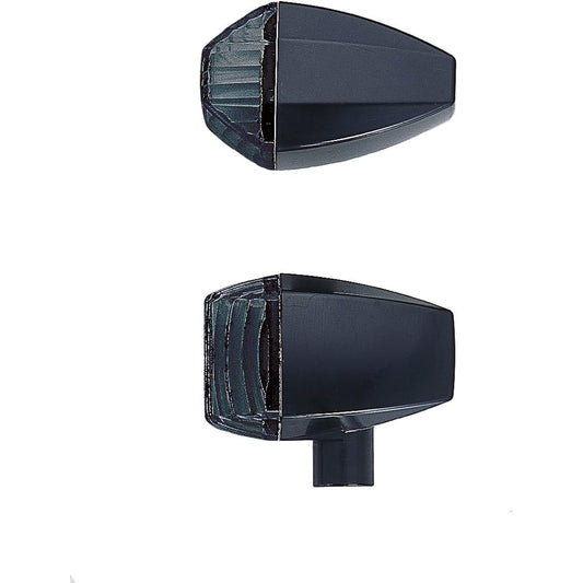 POSH Motorcycle Supplies Motorcycle LED Turn Signal ZRX1100/ZRX1100II(-'00) /ZR-7 Black Body/Smoke Lens ZR Crystal Cut Lens Type 071467-06