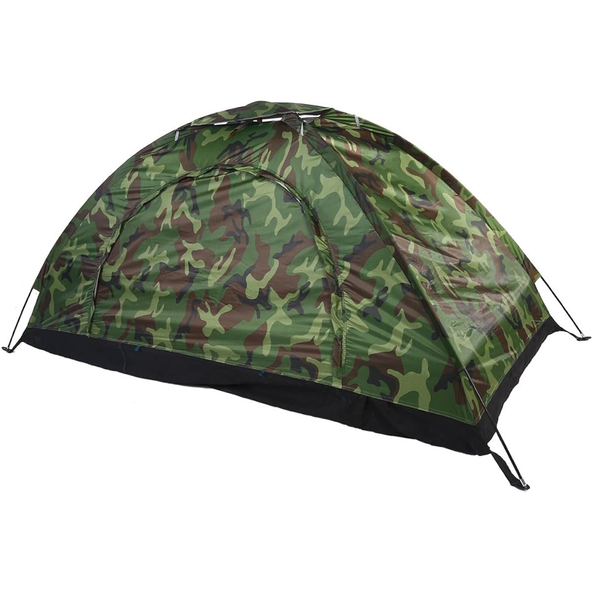 Dilwe Camouflage Tent, Outdoor Camping Tent, Single Person, Small, UV Protection, Sturdy, Waterproof, Breathable, Camouflage Pattern, Portable, Compact, Easy to Set Up, For Outdoor/Beach/Hiking/Disaster Prevention/Earthquake...