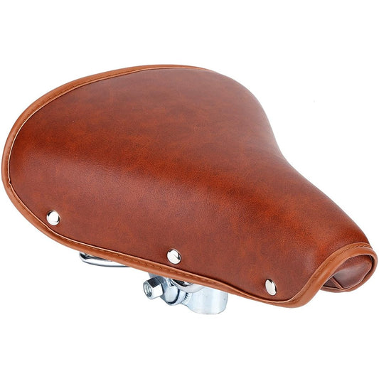 Alomejor Bicycle Saddle Seat, Soft, Shock Absorbing, Durable, PU Leather, Comfortable, Versatile, Stylish, Brown