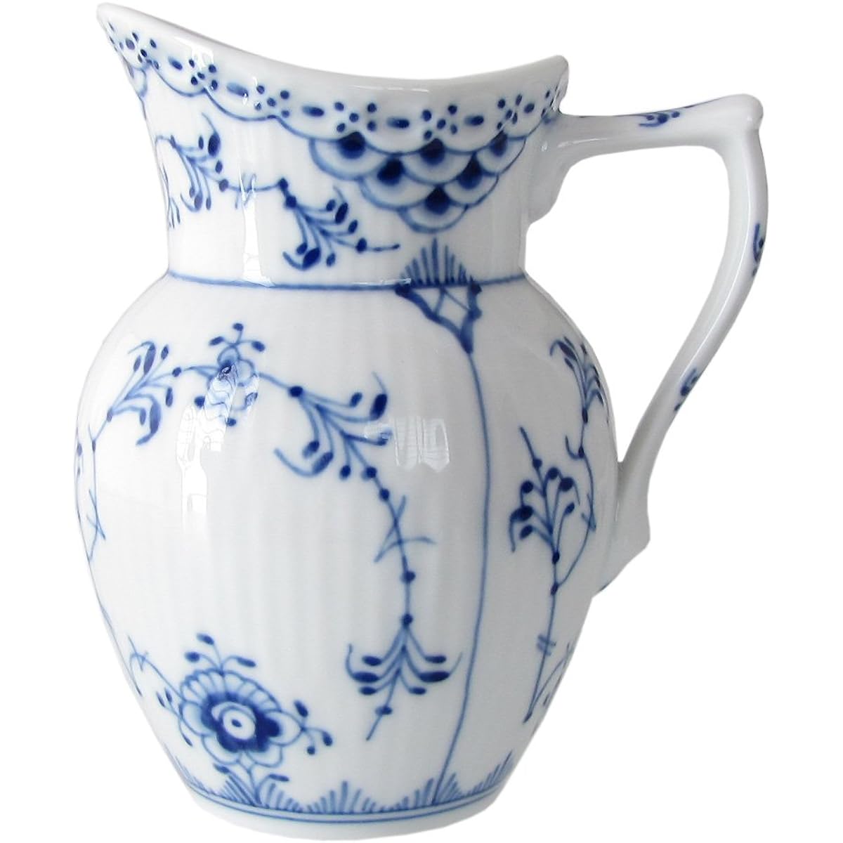 [Regular Imported Product] Royal Copenhagen Blue Fluted Half Lace Creamer White L Wedding Gift 1017213
