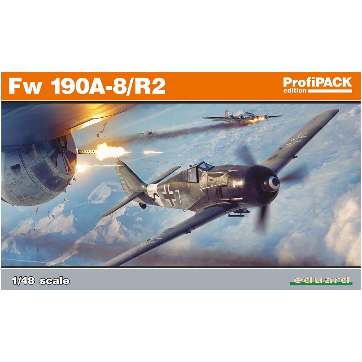 Eduard 1/48 Profipack Luftwaffe Focke-Wulf Fw190A-8/R2 Plastic Model EDU82145