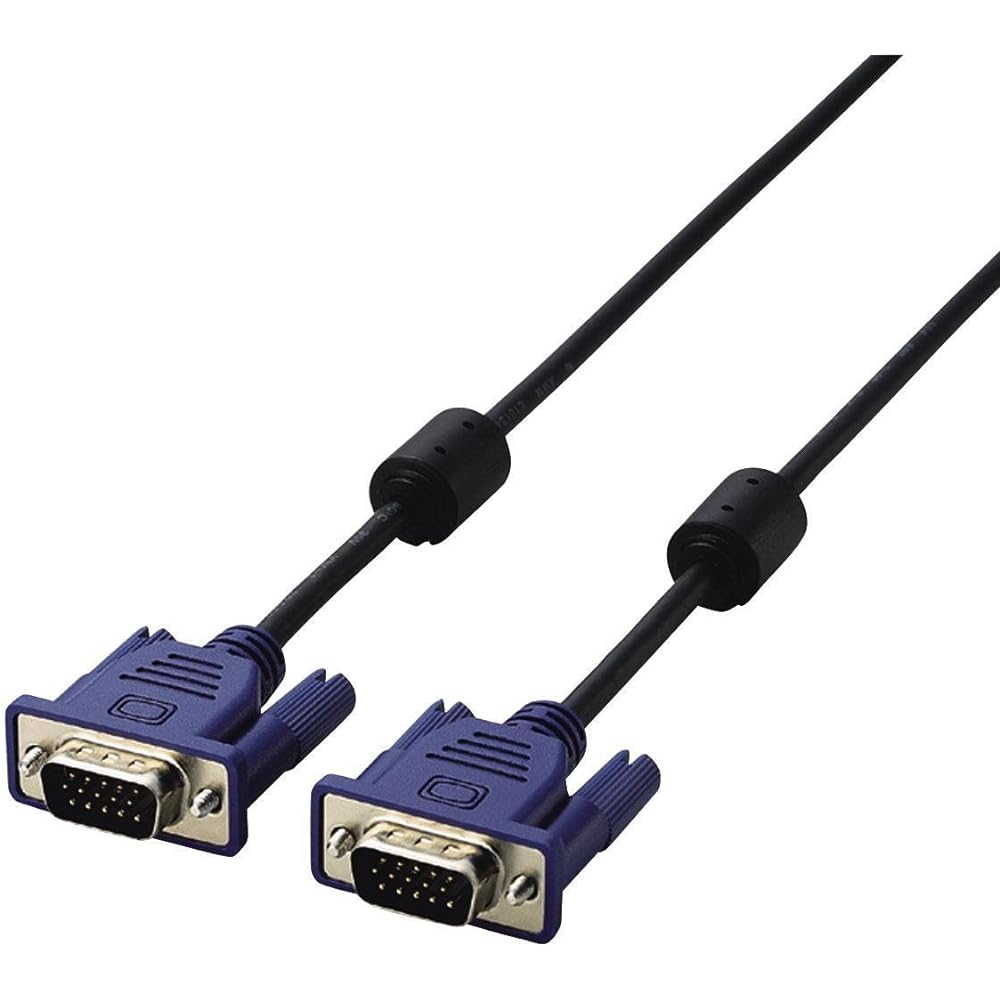 ELECOM Display Cable D-Sub15 Pin VGA-VGA 10m Black CAC-L10BK