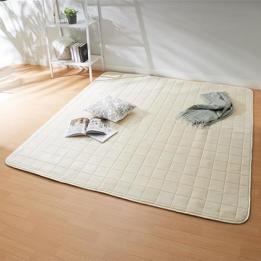 BELLUNA Rug, Carpet, Rug, Memory Foam, Urethane, Chewy, Warm, Plain, Washable, Quilted, Compatible with Hot Carpets, Compatible with Floor Heating, Feels Good on the Skin, All Seasons, Stylish, Comfortable, Smooth, Easy to Clean, Short Pile, Fluffy, Natu