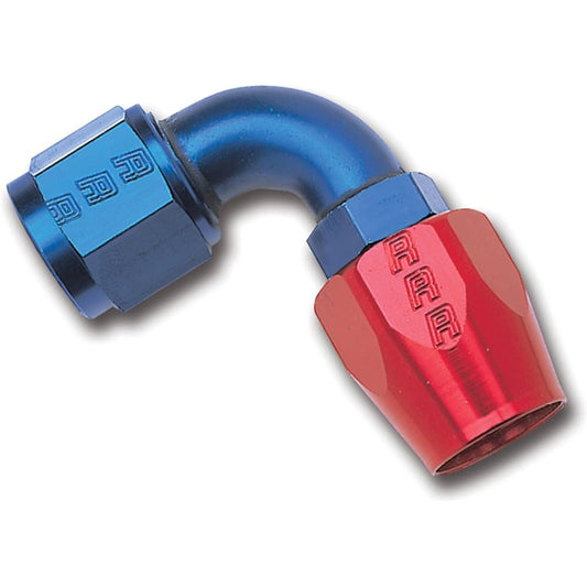 Russell/Edel 610180 Red/Blue Extreme Aluminum -10an 90th Hose End