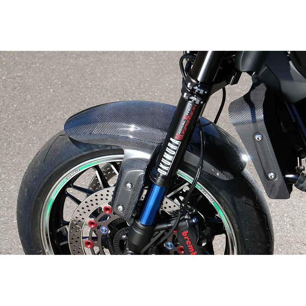 STRIKER Front Fender Z900RS Plain Weave Carbon SAD-FF141C