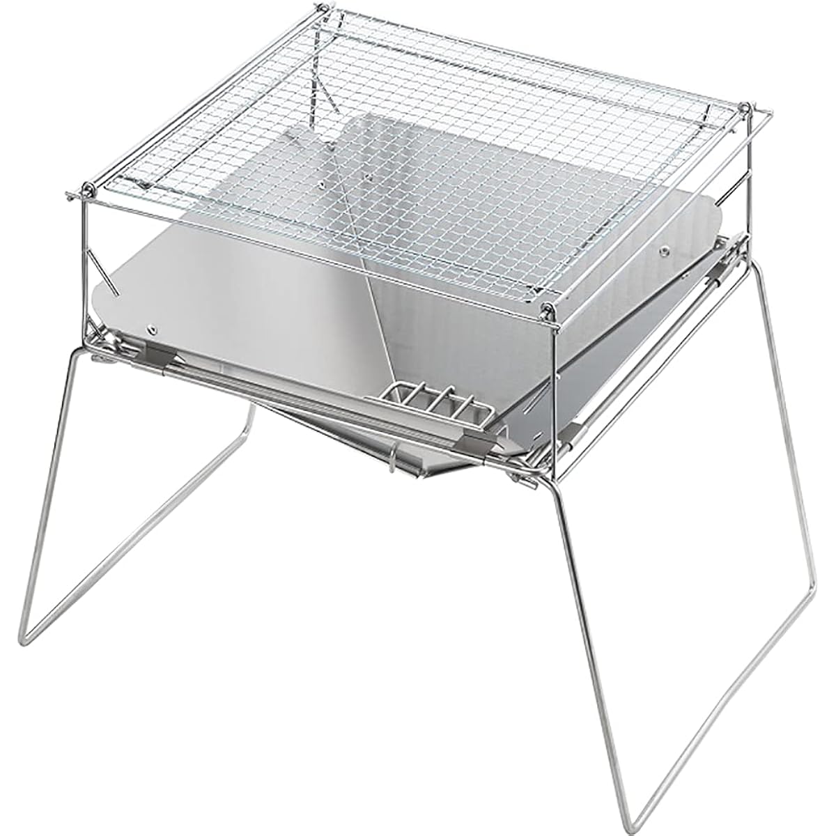 Tamahashi UC-207 Tsubamesanjo stainless steel bonfire stand (grill set)