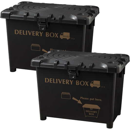 Heiwa Kougyou Delivery Box Delivery Box Made in Japan Dark Gray 70L Set of 2