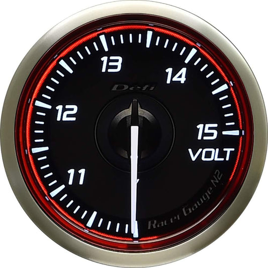 Nippon Seiki Defi Meter [Racer Gauge N2 RED] 52φ Voltmeter DF16503