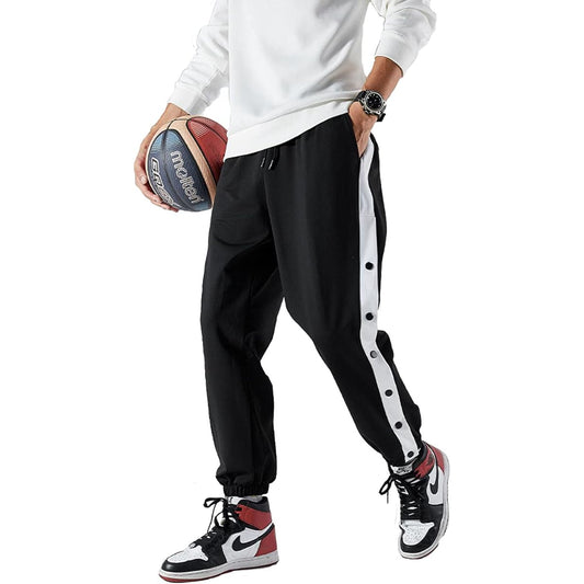 [Bekoo] Bekoo Jersey Basketball Pants Hem Button Side Button Training Wear Bath Pants 1
