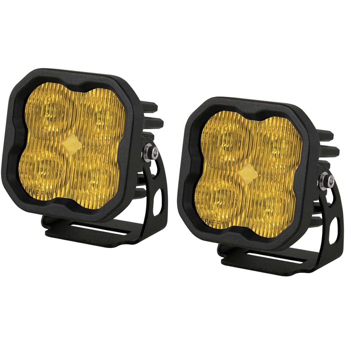 Diode Dynamics Stage Series 3 inch SAE Yellow Sports LED Pod (Pair) SAE Fog Sports